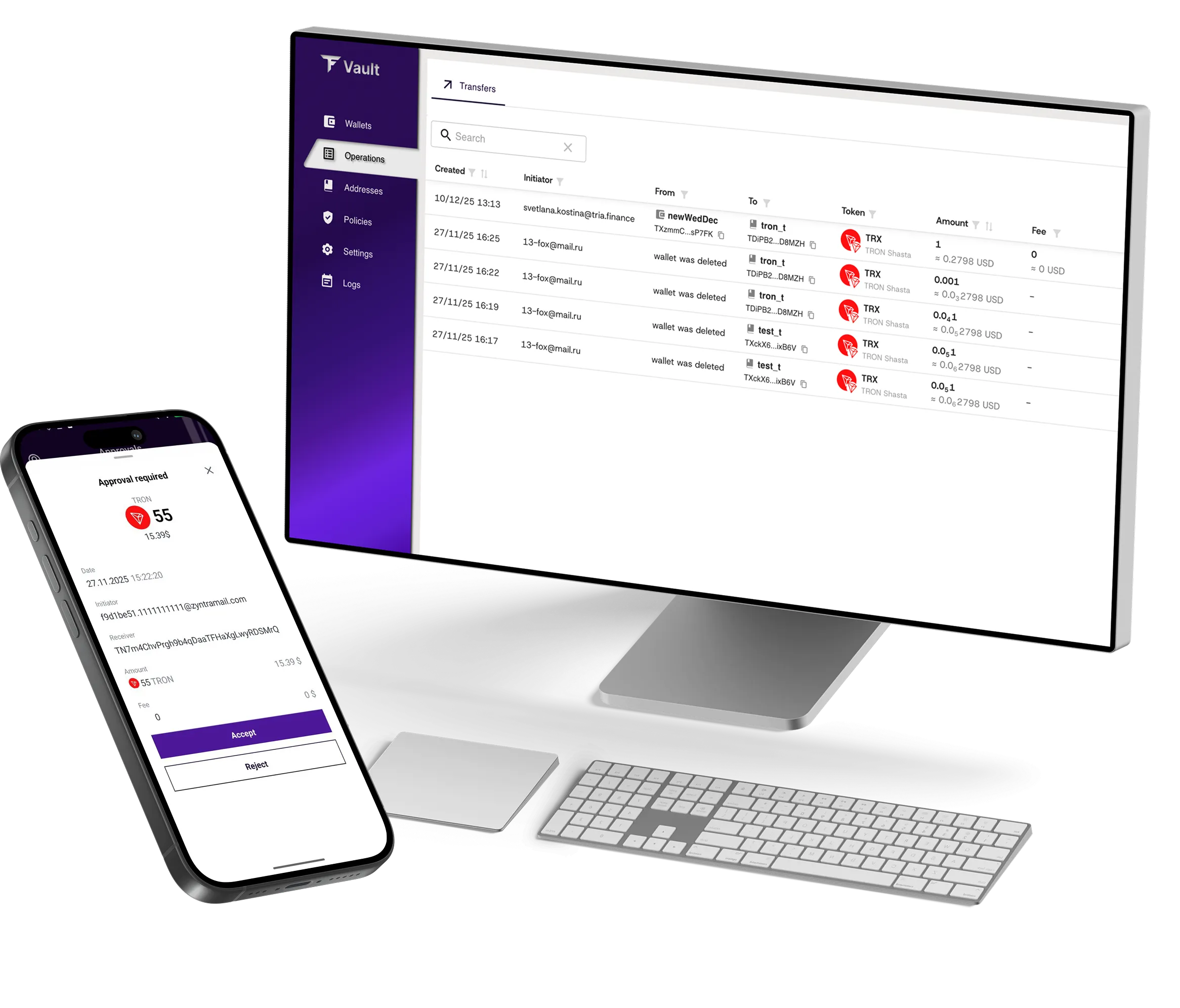 Web portal and mobile application interfaces